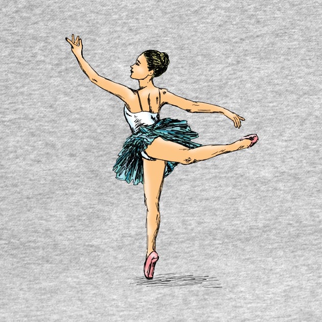 Ballerina Print by rachelsfinelines